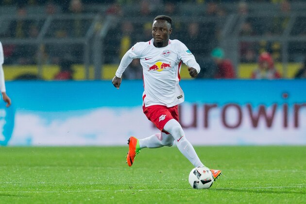 DORTMUND, GERMANY - FEBRUARY 04: Naby Keita of RB Leipzig in action during the Bundesliga soccer match between Borussia Dortmund and RB Leipzig at the Signal Iduna Park in Dortmund, Germany on February 4, 2017. (Photo by TF-Images/Getty Images)
