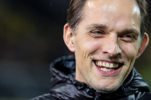 DORTMUND, GERMANY - MARCH 08: Head coach Thomas Tuchel of Borussia Dortmund looks on during the UEFA Champions League Round of 16: Second Leg match between Borussia Dortmund and SL Benfica at Signal Iduna Park on March 08, 2017 in Dortmund, Germany. (Photo by TF-Images/Getty Images)