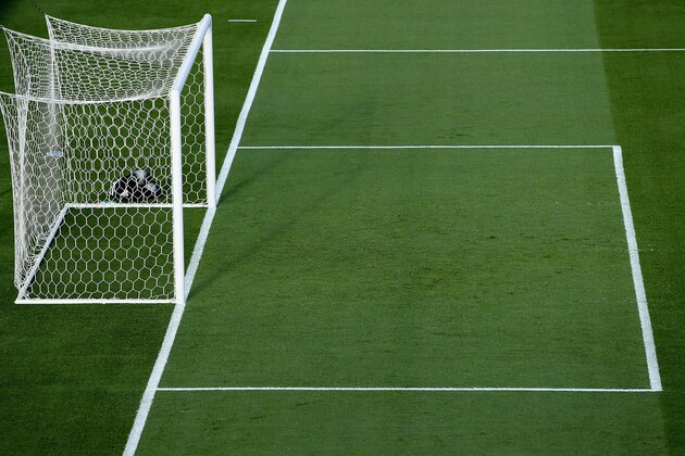 COMMERCE CITY, CO - AUGUST 07: A view of the empty goalmouth and penalty box as the San Jose Earthquakes prepare to face the Colorado Rapids at Dick's Sporting Goods Park on August 7, 2010 in Commerce City, Colorado. The Rapids went on to defeat the Earthquakes 1-0. (Photo by Doug Pensinger/Getty Images) COMMERCE CITY, CO - AUGUST 07: A view of the empty goalmouth and penalty box as the San Jose Earthquakes prepare to face the Colorado Rapids at Dick's Sporting Goods Park on August 7, 2010 in Commerce City, Colorado. The Rapids went on to defeat the Earthquakes 1-0. (Photo by Doug Pensinger/Getty Images)