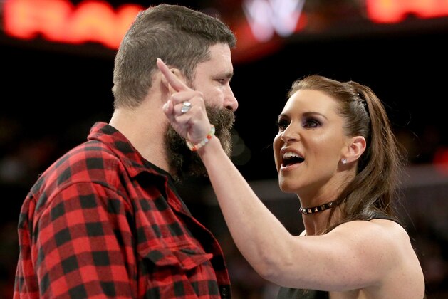 Mick Foley and Stephanie McMahon