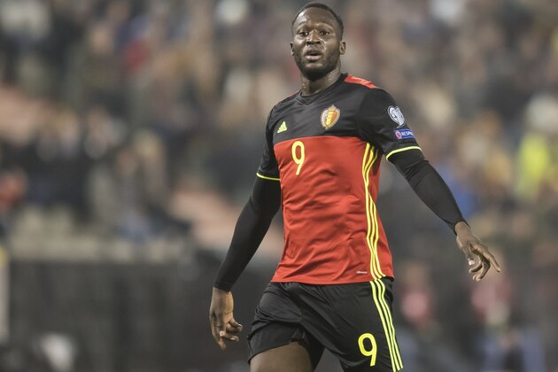 Romelu Lukaku of Belgiumduring the FIFA World Cup 2018 qualifying match between Belgium and Estonia on November 13, 2016 at the Koning Boudewijn stadium in Brussels, Belgium.(Photo by VI Images via Getty Images)