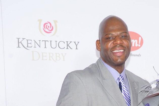 LOUISVILLE, KY - MAY 04: Wyking Jones and Estrella Jones attend the 139th Kentucky Derby at Churchill Downs on May 4, 2013 in Louisville, Kentucky.  (Photo by Michael Loccisano/Getty Images)
