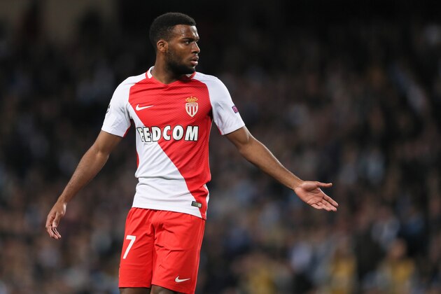 MANCHESTER, ENGLAND - FEBRUARY 21: Thomas Lemar of AS Monaco during the UEFA Champions League Round of 16 first leg match between Manchester City FC and AS Monaco at Etihad Stadium on February 21, 2017 in Manchester, United Kingdom. (Photo by Matthew Ashton - AMA/Getty Images)