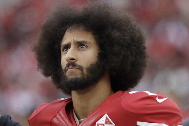 San Francisco 49ers quarterback Colin Kaepernick (7) during the second half of an NFL football game against the New York Jets in Santa Clara, Calif., Sunday, Dec. 11, 2016. (AP Photo/Marcio Jose Sanchez)