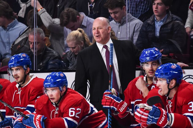 MONTREAL, QC - FEBRUARY 18: The new head coach of the Montreal Canadiens Claude Julien smiles behind the bench during the NHL game against the Winnipeg Jets at the Bell Centre on February 18, 2017 in Montreal, Quebec, Canada. The Winnipeg Jets defeated the Montreal Canadiens 3-1. (Photo by Minas Panagiotakis/Getty Images) MONTREAL, QC - FEBRUARY 18: The new head coach of the Montreal Canadiens Claude Julien smiles behind the bench during the NHL game against the Winnipeg Jets at the Bell Centre on February 18, 2017 in Montreal, Quebec, Canada. The Winnipeg Jets defeated the Montreal Canadiens 3-1. (Photo by Minas Panagiotakis/Getty Images)