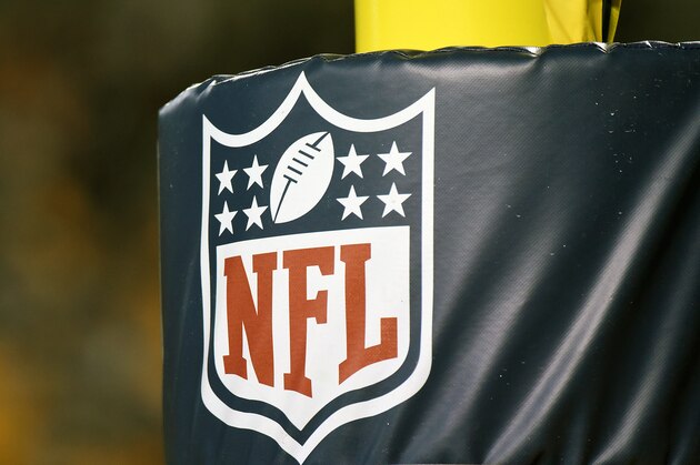 PITTSBURGH, PA - NOVEMBER 13: View of the National Football League shield logo on a goal post during a game between the Dallas Cowboys and the Pittsburgh Steelers at Heinz Field on November 13, 2016 in Pittsburgh, Pennsylvania. The Cowboys defeated the Steelers 35-30.  (Photo by George Gojkovich/Getty Images) *** Local Caption ***