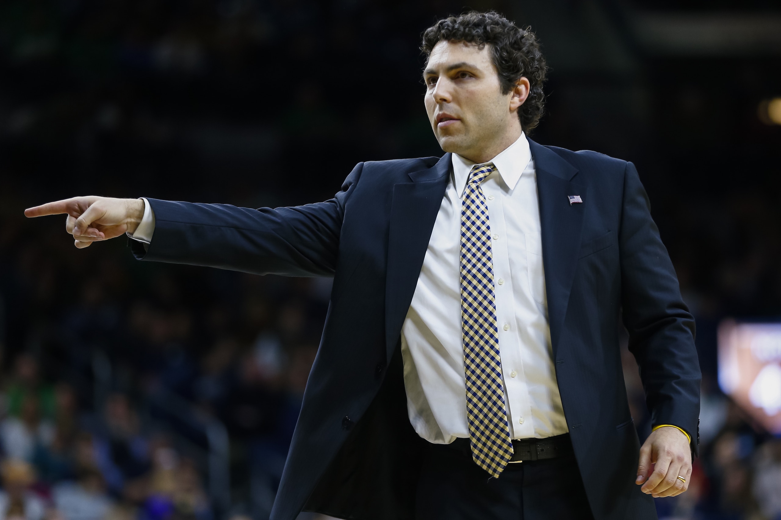 SOUTH BEND, IN - FEBRUARY 26: Head coach Josh Pastner of the Georgia Tech Yellow Jackets is seen during the game against the Notre Dame Fighting Irish at Purcell Pavilion on February 26, 2017 in South Bend, Indiana.  (Photo by Michael Hickey/Getty Images)
