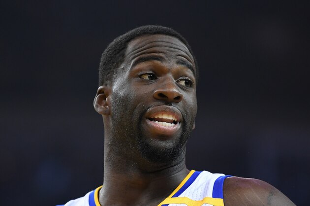 OAKLAND, CA - FEBRUARY 23:  Draymond Green #23 of the Golden State Warriors looks on against the LA Clippers during an NBA basketball game at ORACLE Arena on February 23, 2017 in Oakland, California. NOTE TO USER: User expressly acknowledges and agrees that, by downloading and or using this photograph, User is consenting to the terms and conditions of the Getty Images License Agreement.  (Photo by Thearon W. Henderson/Getty Images)