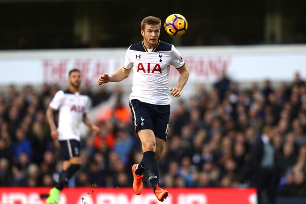LONDON, ENGLAND - MARCH 05:  Eric Dier of Tottenham Hotspur in action during the Premier League match between Tottenham Hotspur and Everton at White Hart Lane on March 5, 2017 in London, England.  (Photo by Ian Walton/Getty Images)