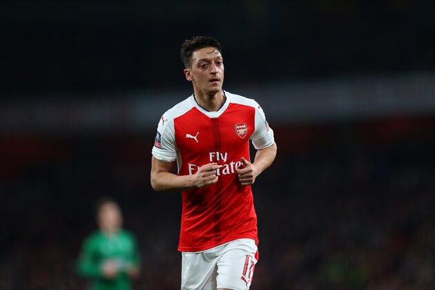 LONDON, ENGLAND - MARCH 11:  Mesut Ozil of Arsenal during The Emirates FA Cup Quarter-Final match between Arsenal and Lincoln City at Emirates Stadium on March 11, 2017 in London, England. (Photo by Catherine Ivill - AMA/Getty Images)