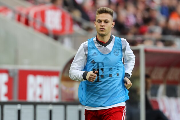 COLOGNE, GERMANY - MARCH 04: Joshua Kimmich of Bayern Munich looks on during the Bundesliga match between 1. FC Koeln and Bayern Muenchen at RheinEnergieStadion on March 4, 2017 in Cologne, Germany. (Photo by TF-Images/Getty Images) COLOGNE, GERMANY - MARCH 04: Joshua Kimmich of Bayern Munich looks on during the Bundesliga match between 1. FC Koeln and Bayern Muenchen at RheinEnergieStadion on March 4, 2017 in Cologne, Germany. (Photo by TF-Images/Getty Images)