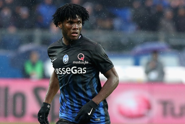 BERGAMO, ITALY - FEBRUARY 05:  Franck Kessie of Atalanta during the Serie A match between Atalanta BC and Cagliari Calcio at Stadio Atleti Azzurri d'Italia on February 5, 2017 in Bergamo, Italy.  (Photo by Maurizio Lagana/Getty Images)