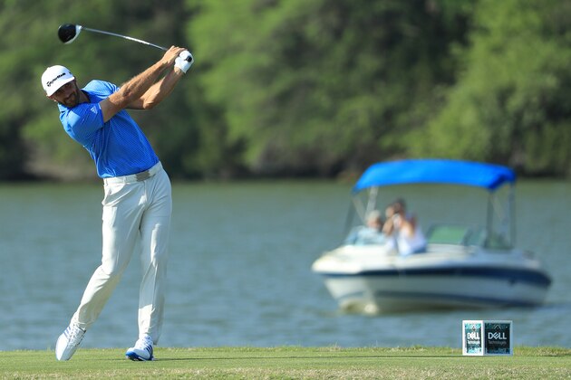 AUSTIN, TX - MARCH 26: Dustin Johnson tees off on the 14th hole during the final match of the World Golf Championships-Dell Technologies Match Play at the Austin Country Club on March 26, 2017 in Austin, Texas. (Photo by Richard Heathcote/Getty Images) AUSTIN, TX - MARCH 26: Dustin Johnson tees off on the 14th hole during the final match of the World Golf Championships-Dell Technologies Match Play at the Austin Country Club on March 26, 2017 in Austin, Texas. (Photo by Richard Heathcote/Getty Images)
