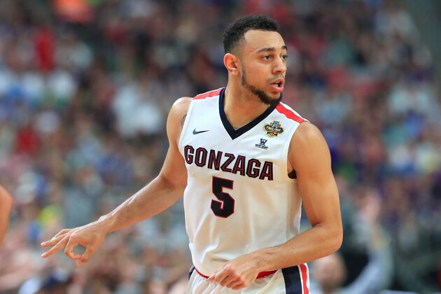 GLENDALE, AZ - APRIL 01:  Nigel Williams-Goss #5 of the Gonzaga Bulldogs reacts after a play in the second half against the South Carolina Gamecocks during the 2017 NCAA Men's Final Four Semifinal at University of Phoenix Stadium on April 1, 2017 in Glendale, Arizona.  (Photo by Tom Pennington/Getty Images)