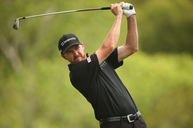AUSTIN, TX - MARCH 22: Jimmy Walker tees off on the 3rd hole of his match during round one of the World Golf Championships-Dell Technologies Match Play at the Austin Country Club on March 22, 2017 in Austin, Texas. (Photo by Darren Carroll/Getty Images)