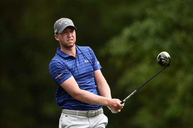 HUMBLE, TX - APRIL 01:  Daniel Berger hits his tee shot on the second hole during the third round of the Shell Houston Open at the Golf Club of Houston on April 1, 2017 in Humble, Texas.  (Photo by Stacy Revere/Getty Images)