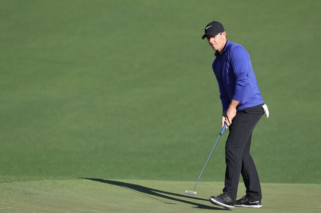 AUGUSTA, GA - APRIL 04: Rory McIlroy of Northern Ireland putts on the second hole during a practice round prior to the start of the 2017 Masters Tournament at Augusta National Golf Club on April 4, 2017 in Augusta, Georgia.  (Photo by Rob Carr/Getty Images)