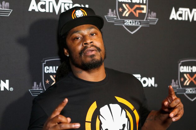 INGLEWOOD, CA - SEPTEMBER 02:  NFL player Marshawn Lynch attends The Ultimate Fan Experience, Call Of Duty XP 2016 presented by Activision at The Forum on September 2, 2016 in Inglewood, California.  (Photo by Randy Shropshire/Getty Images for Activision)