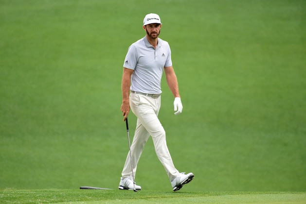 AUGUSTA, GA - APRIL 05: Dustin Johnson of the United States walks across the tenth hole during a practice round prior to the start of the 2017 Masters Tournament at Augusta National Golf Club on April 5, 2017 in Augusta, Georgia.  (Photo by Harry How/Getty Images)