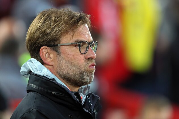 LIVERPOOL, ENGLAND - APRIL 05: Jurgen Klopp the head coach / manager of Liverpool during the Premier League match between Liverpool and AFC Bournemouth at Anfield on April 5, 2017 in Liverpool, England. (Photo by Matthew Ashton - AMA/Getty Images)