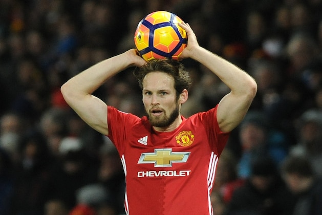 Manchester United’s Daley Blind during the English Premier League soccer match between Manchester United and Sunderland at Old Trafford in Manchester, England, Monday, Dec. 26, 2016. (AP Photo/Rui Vieira)