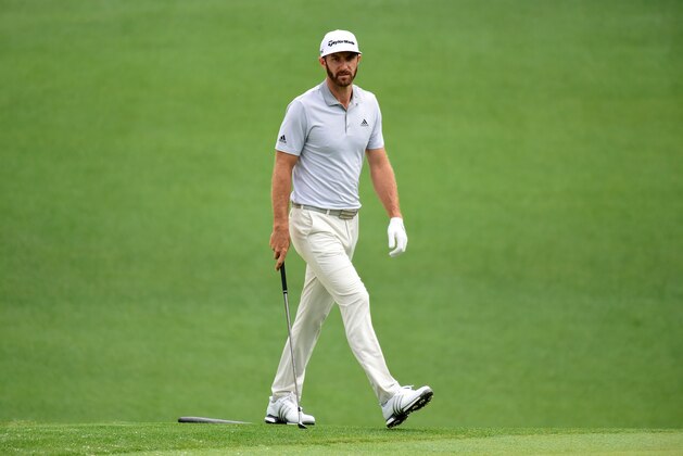 AUGUSTA, GA - APRIL 05: Dustin Johnson of the United States walks across the tenth hole during a practice round prior to the start of the 2017 Masters Tournament at Augusta National Golf Club on April 5, 2017 in Augusta, Georgia.  (Photo by Harry How/Getty Images)