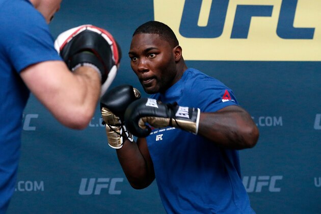 BUFFALO, NY - APRIL 06: Anthony Johnson holds an open workout for fans and media at the KeyBank Center on April 6, 2017 in Buffalo, New York. (Photo by Kevin Hoffman/Zuffa LLC/Zuffa LLC via Getty Images)