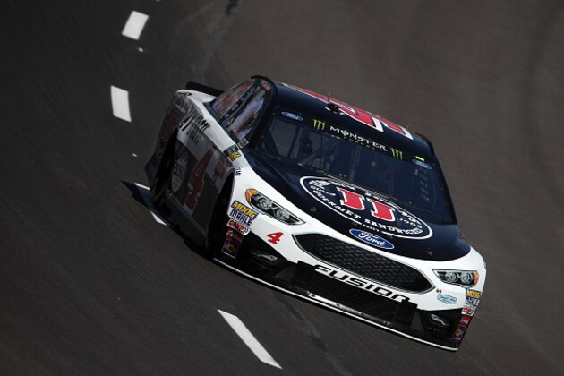 FORT WORTH, TX - APRIL 07: Kevin Harvick, driver of the #4 Jimmy John's Ford, practices for the Monster Energy NASCAR Cup Series O'Reilly Auto Parts 500 at Texas Motor Speedway on April 7, 2017 in Fort Worth, Texas.  (Photo by Chris Graythen/Getty Images)