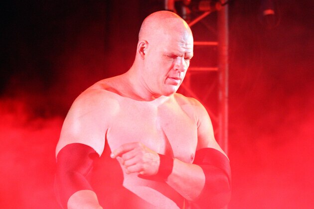 DURBAN, SOUTH AFRICA - JULY 08:  The Big Red Monster Kane during the WWE Smackdown Live Tour at Westridge Park Tennis Stadium on July 08, 2011 in Durban, South Africa.  (Photo by Steve Haag/Gallo Images/Getty Images)