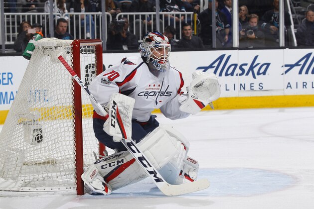 SAN JOSE, CA - MARCH 09: Braden Holtby #70 of the Washington Capitals defends the net against the San Jose Sharks at SAP Center on March 9, 2017 in San Jose, California. (Photo by Rocky W. Widner/NHL/Getty Images) SAN JOSE, CA - MARCH 09: Braden Holtby #70 of the Washington Capitals defends the net against the San Jose Sharks at SAP Center on March 9, 2017 in San Jose, California. (Photo by Rocky W. Widner/NHL/Getty Images)