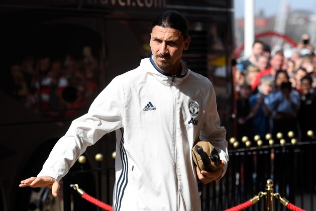 SUNDERLAND, ENGLAND - APRIL 09:  Zlatan Ibrahimovic of Manchester United arrives for the Premier League match between Sunderland and Manchester United at Stadium of Light on April 9, 2017 in Sunderland, England.  (Photo by Stu Forster/Getty Images)