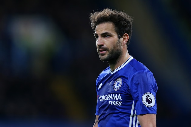 LONDON, ENGLAND - APRIL 05: Cesc Fabregas of Chelsea during the Premier League match between Chelsea and Manchester City at Stamford Bridge on April 5, 2017 in London, England. (Photo by Catherine Ivill - AMA/Getty Images)
