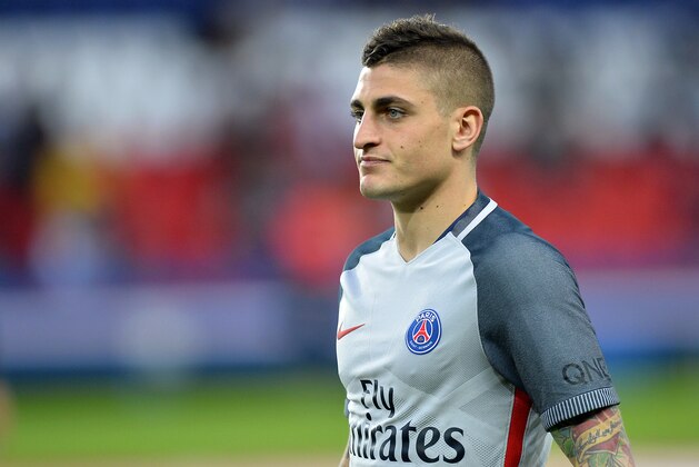 PARIS, FRANCE - APRIL 09:  Marco Verratti of Paris Saint-Germain reacts during warmup before the Ligue 1 match between EA Guingamp and Paris Saint-Germain at Parc des Princes on April 9, 2017 in Paris, France.  (Photo by Aurelien Meunier/Getty Images )