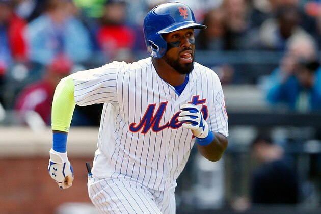 NEW YORK, NY - APRIL 03:  (NEW YORK DAILIES OUT)   Jose Reyes #7 of the New York Mets in action against the Atlanta Braves during Opening Day at Citi Field on April 3, 2017 in the Flushing neighborhood of the Queens borough of New York City. The Mets defeated the Braves 6-0.  (Photo by Jim McIsaac/Getty Images)