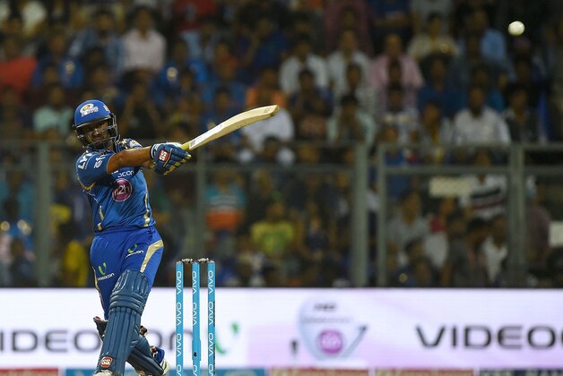 Mumbai Indians' batsman Ambati Rayudu plays a shot during the 2016 Indian Premier League (IPL) Twenty20 cricket match between Mumbai Indians and Kolkata Knight Riders at The Wankhede Cricket Stadium in Mumbai on April 28, 2016.ï¿½ï¿½ï¿½ï¿½ / AFP / PUNIT PARANJPE / ----IMAGE RESTRICTED TO EDITORIAL USE - STRICTLY NO COMMERCIAL USE----- / GETTYOUT        (Photo credit should read PUNIT PARANJPE/AFP/Getty Images)