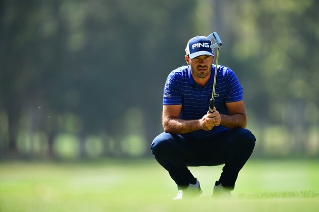 RABAT, MOROCCO - APRIL 14:  Gregory Havret of France lines up a putt during day 2 of the Trophee Hassan II at Royal Golf Dar Es Salam on April 14, 2017 in Rabat, Morocco.  (Photo by Stuart Franklin/Getty Images)