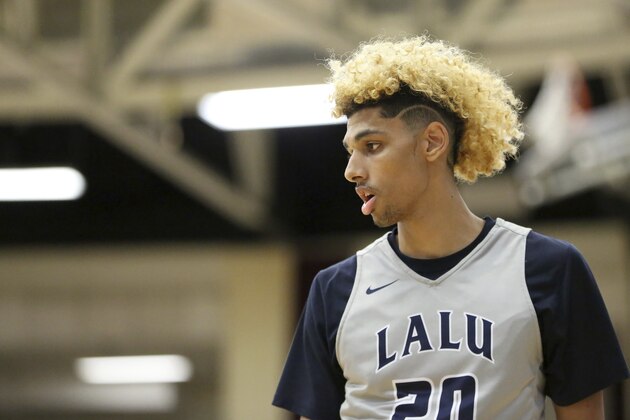 La Lumiere School's Brian Bowen #20 in action against Sierra Canyon School during a high school basketball game at the 2017 Hoophall Classic on Monday, January 16, 2017, in Springfield, MA.. (AP Photo/Gregory Payan)