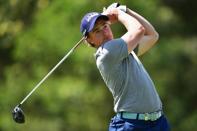 RABAT, MOROCCO - APRIL 14:  Paul Dunne of Ireland tees off during day 2 of the Trophee Hassan II at Royal Golf Dar Es Salam on April 14, 2017 in Rabat, Morocco.  (Photo by Stuart Franklin/Getty Images)