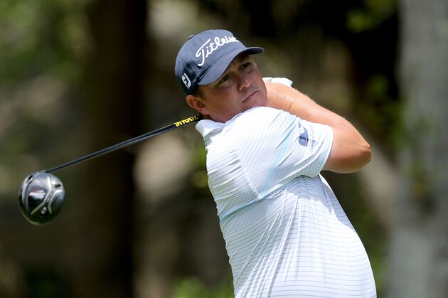 HILTON HEAD ISLAND, SC - APRIL 15:  Jason Dufner hits a tee shot on the second hole during the third round of the 2017 RBC Heritage at Harbour Town Golf Links on April 15, 2017 in Hilton Head Island, South Carolina.  (Photo by Tyler Lecka/Getty Images)