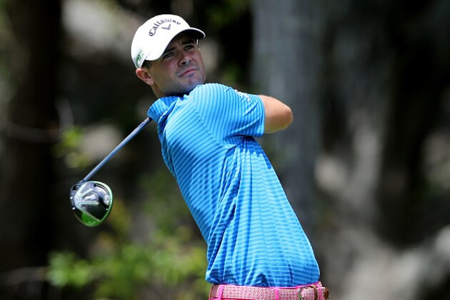 HILTON HEAD ISLAND, SC - APRIL 16:  Wesley Bryan hits a tee shot on the second hole during the final round of the 2017 RBC Heritage at Harbour Town Golf Links on April 16, 2017 in Hilton Head Island, South Carolina.  (Photo by Tyler Lecka/Getty Images)