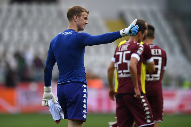 TURIN, ITALY - APRIL 15:  Joe Hart of FC Torino salutes at the end of the Serie A match between FC Torino and FC Crotone at Stadio Olimpico di Torino on April 15, 2017 in Turin, Italy.  (Photo by Valerio Pennicino/Getty Images)