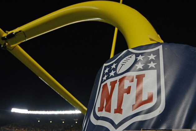 PITTSBURGH, PA - NOVEMBER 13: Close up view of the National Football League shield logo on a goal post during a game between the Dallas Cowboys and Pittsburgh Steelers at Heinz Field on November 13, 2016 in Pittsburgh, Pennsylvania. The Cowboys defeated the Steelers 35-30.  (Photo by George Gojkovich/Getty Images) *** Local Caption ***