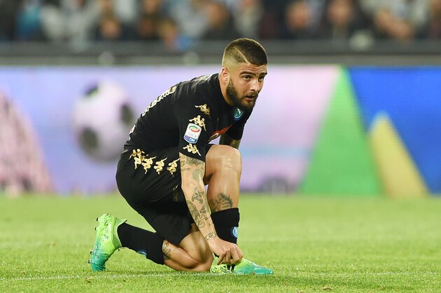 NAPLES, ITALY - APRIL 15: Lorenzo Insigne of SSC Napoli in action during the Serie A match between SSC Napoli and Udinese Calcio at Stadio San Paolo on April 15, 2017 in Naples, Italy. (Photo by Francesco Pecoraro/Getty Images) NAPLES, ITALY - APRIL 15: Lorenzo Insigne of SSC Napoli in action during the Serie A match between SSC Napoli and Udinese Calcio at Stadio San Paolo on April 15, 2017 in Naples, Italy. (Photo by Francesco Pecoraro/Getty Images)