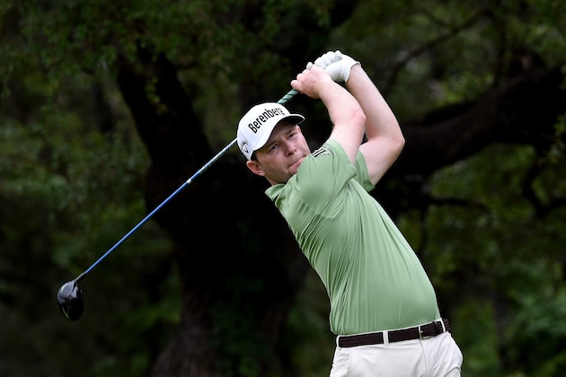 SAN ANTONIO, TX - APRIL 20: Branden Grace of South Africa plays his shot from the sixth tee during the first round of the Valero Texas Open at TPC San Antonio AT&T Oaks Course on April 20, 2017 in San Antonio, Texas.  (Photo by Steve Dykes/Getty Images)