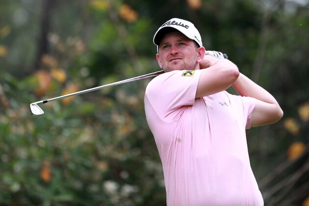 SHENZHEN, CHINA - APRIL 21: Bernd Wiesberger of Austria plays a shot during the second round of the Shenzhen International at Genzon Golf Club on April 21, 2017 in Shenzhen, China. (Photo by Zhong Zhi/Getty Images)