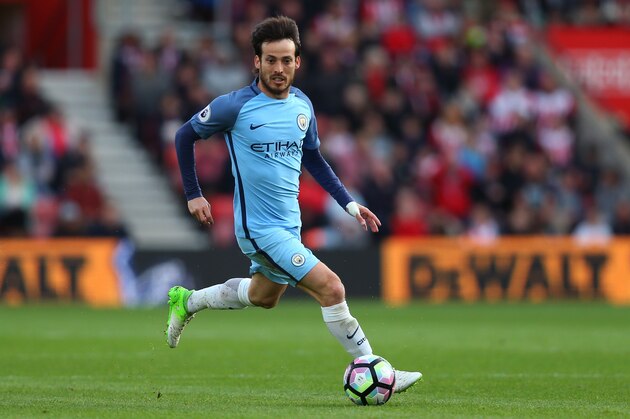 SOUTHAMPTON, ENGLAND - APRIL 15: David Silva of Manchester City during the Premier League match between Southampton and Manchester City at St Mary's Stadium on April 15, 2017 in Southampton, England. (Photo by Catherine Ivill - AMA/Getty Images)