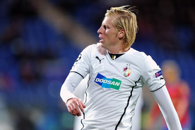 ST PETERSBURG, RUSSIA - OCTOBER 2:  Frantisek Rajtoral of FC Viktoria Plzen in action during the UEFA Champions League group stage match between PFC CSKA Moskva and FC Viktoria Plzen held on October 2, 2013 at the Stadion Petrovski, in St Petersburg, Russia. (Photo by Alexander Fedorov/EuroFootball/Getty Images)