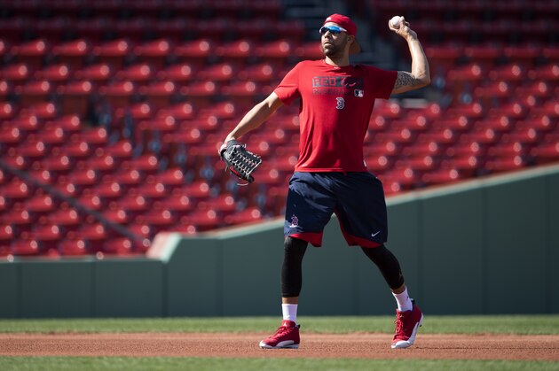BOSTON, MA - APRIL 11: David Price #24 of the Boston Red Sox throws from the infield before a game against the Baltimore Orioles at Fenway Park on April 11, 2017 in Boston, Massachusetts. (Photo by Michael Ivins/Boston Red Sox/Getty Images) BOSTON, MA - APRIL 11: David Price #24 of the Boston Red Sox throws from the infield before a game against the Baltimore Orioles at Fenway Park on April 11, 2017 in Boston, Massachusetts. (Photo by Michael Ivins/Boston Red Sox/Getty Images)