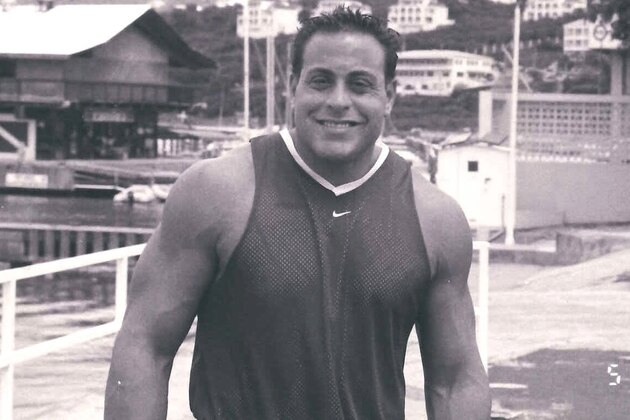 Pete Gas sightseeing on a rare day off from wrestling in Puerto Rico in 2001.