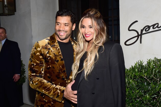 LOS ANGELES, CA - FEBRUARY 24:  NFL player Russell Wilson (L) and singer Ciara attend Vanity Fair and Genesis Celebrate 'Hidden Figures' on February 24, 2017 in Los Angeles, California.  (Photo by Emma McIntyre/Getty Images for Vanity Fair)